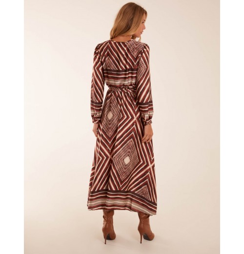 Aztec Wrap Maxi Dress