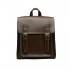 Leather buckle backpack