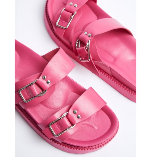 Two Strap Buckle Sandals